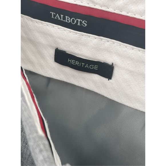 Talbots Heritage Dress Pants Women‎ Size 14 Gray Wool Polyester Lightweight Wide - Picture 7 of 12